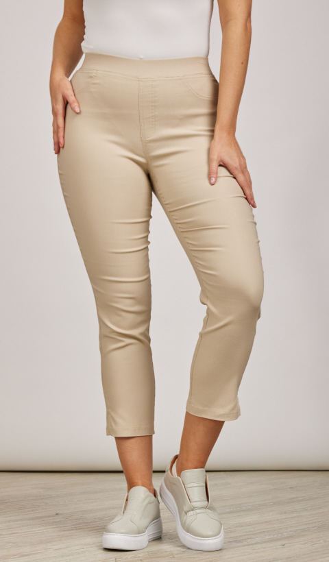 Mudflower Super Soft Pull On Crop Trousers